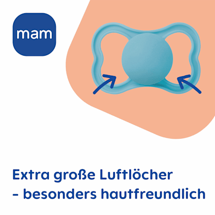 Schnuller Supreme Night blau 6-16 Monate mam