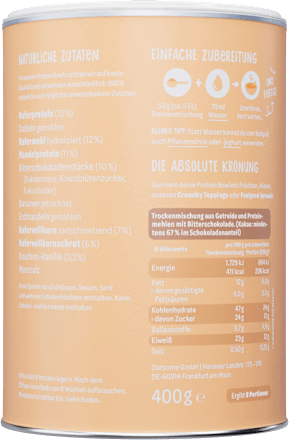 Smoothie Bowl High Protein King Cookie oatsome