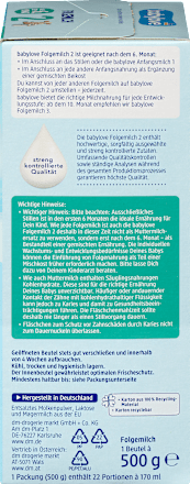 Folgemilch 2 nach dem 6. Monat babylove