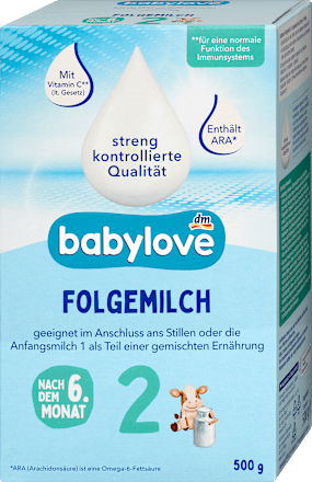 Folgemilch 2 nach dem 6. Monat babylove