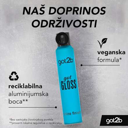 got GLOSS lak za kosu - shine finish got2b