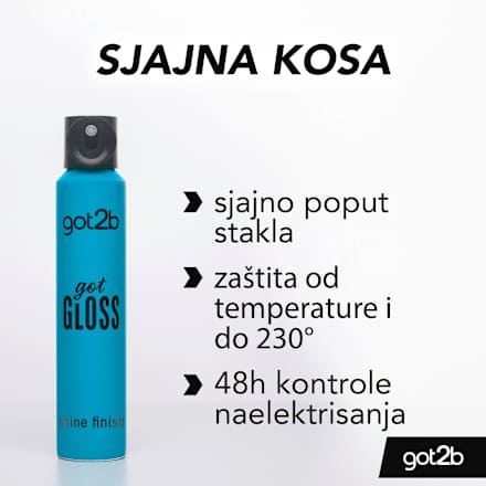 got GLOSS lak za kosu - shine finish got2b