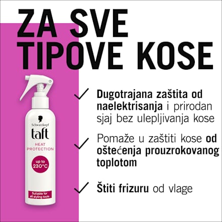 HEAT PROTECTION sprej za zaštitu kose od toplote Schwarzkopf taft