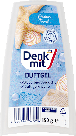 Lufterfrischer Duft-Gel Ocean Fresh Denkmit