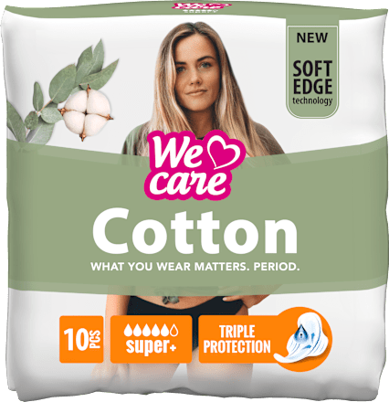 Absorbante super plus din bumbac We care