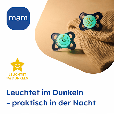 Schnuller Original Night blau 0-6 Monate mam