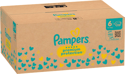Windeln Premium Protection Gr.6 Extra Large (13+ kg), Monatsbox Pampers