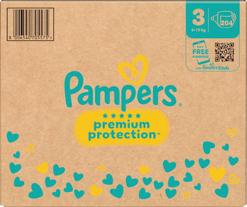 Windeln Premium Protection Gr. 3 Midi (6-10 kg), Monatsbox Pampers