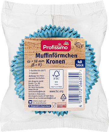 Muffinförmchen Kronen Profissimo