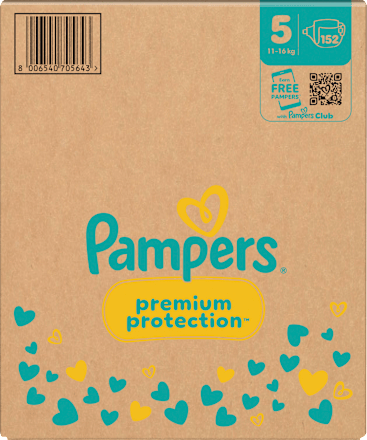 Windeln Premium Protection Gr.5 Junior (11-16 kg) Monatsbox Pampers