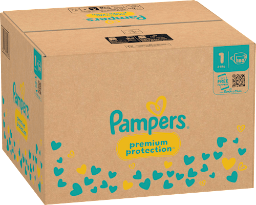 Windeln Premium Protection Gr. 1 Newborn (2-5 kg) Monatsbox Pampers