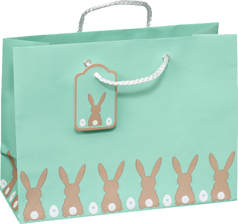 Geschenktasche Hasen/Möhren, midi, quer Profissimo