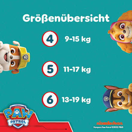 Baby Pants Gr. 4 Maxi (9-15 kg) Limited Edition Paw Patrol Monatsbox Pampers baby-dry