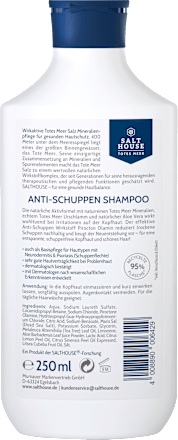Shampoo Anti-Schuppen Totes Meer Salthouse