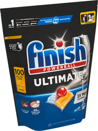 Kapsuly do umývačky riadu Ultimate Deep Clean & Shine Lemon Finish