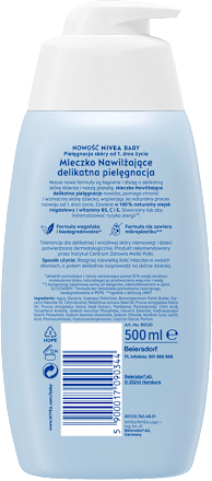Mleczko nawilżające delikatna pielegnacja NIVEA BABY
