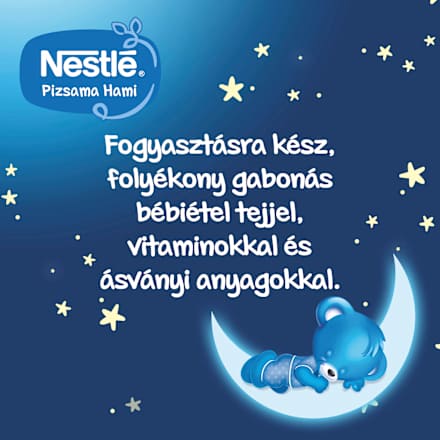 Pizsama Hami - folyékony gabonás bébiétel kakaós ízesítéssel 6 hónapos kortól Nestlé