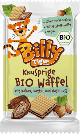 Kindersnack Knusprige Bio Waffel ab 3 Jahren Billy Tiger
