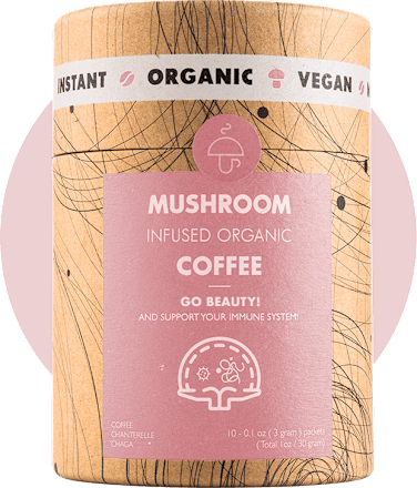 Instant kava obogaćena gljivama – Go Beauty!, 10 vrećica MUSHROOM CUPS