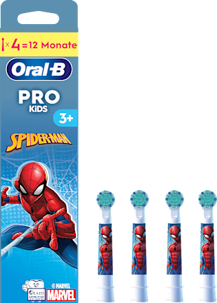 Aufsteckbürsten Kinder PRO Spiderman, ab 3 Jahren Oral-B