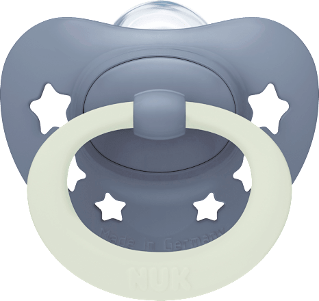 Schnuller First Choice Classic Day & Night Silikon, blau, 18-36 Monate   NUK