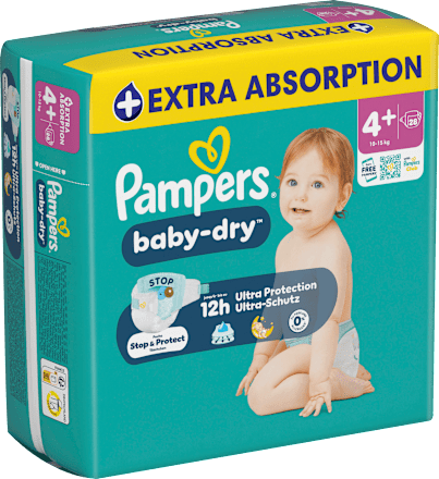 Windeln Baby Dry Gr. 4+ (10-15 kg) Pampers baby-dry