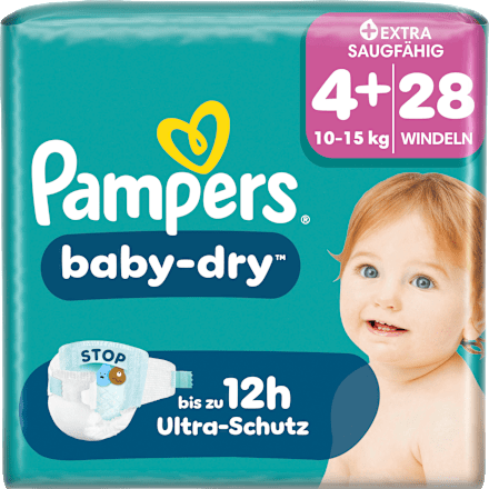 Windeln Gr. 4+ (10-15 kg) Pampers baby-dry
