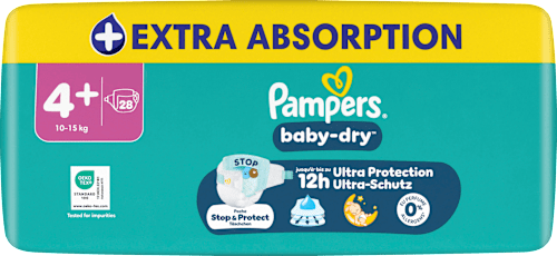 Windeln baby-dry Gr. 4+ (10-15 kg) Pampers
