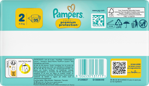 Windeln New Baby Gr. 2 Mini (4-8 kg) Pampers premium protection