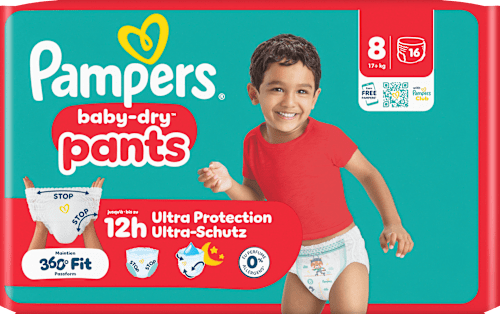 Baby Pants baby-dry Gr. 8 XL (17+ kg) Pampers baby-dry