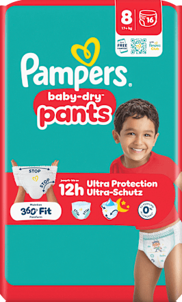 Baby Pants Gr. 8 XL (17+ kg) Pampers baby-dry