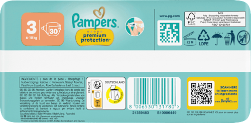 Windeln premium protection Gr. 3 Midi (6-10 kg) Pampers premium protection