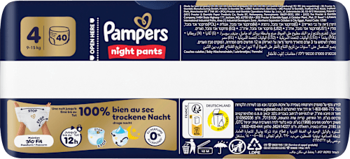 Baby Pants night Gr. 4 (9-15 kg) Pampers baby-dry