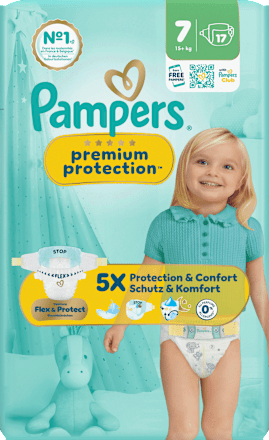 Windeln Gr. 7 XL (15+ kg) Pampers premium protection