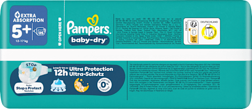 Windeln Gr. 5+ (12-17 kg)   Pampers baby-dry