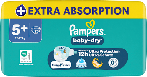 Windeln Gr. 5+ (12-17 kg)   Pampers baby-dry
