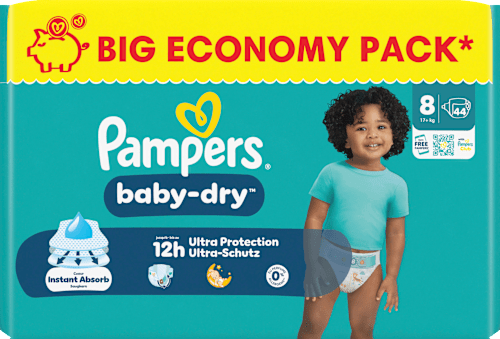 Windeln Gr. 8 XL (17+ kg) Big Pack Pampers baby-dry