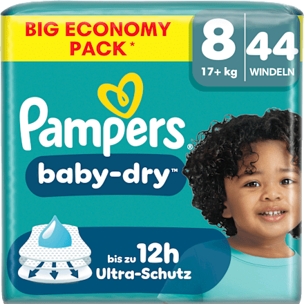 Windeln Gr. 8 XL (17+ kg) Big Pack Pampers baby-dry