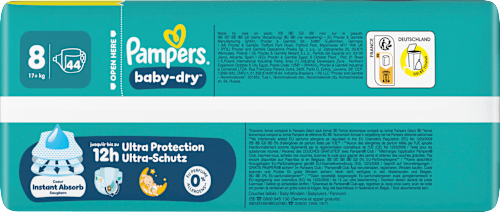 Windeln Gr. 8 XL (17+ kg) Big Pack Pampers baby-dry