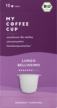 Kaffeekapseln, Lungo, kompostierbar My-CoffeeCup