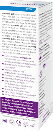 Vaginales Feuchtigkeitsgel Menoelle