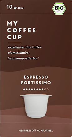 Kaffeekapseln, Espresso, kompostierbar My-CoffeeCup