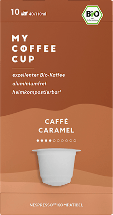 Kaffeekapseln, Caramel, kompostierbar My-CoffeeCup