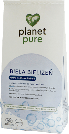 Jemné kyslíkové bielidlo BIELA BIELIZEŇ planet pure