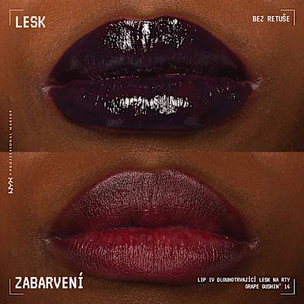 LIP I.V. hydratační lesk na rty Lip Gloss Stain, 16 Grape Gushin' NYX PROFESSIONAL MAKEUP