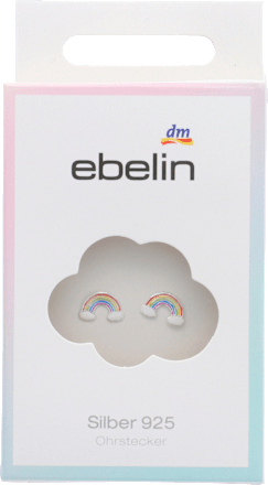 Otroški uhani - mavrica, srebro 925 ebelin