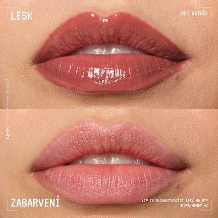 LIP I.V. hydratační lesk na rty Lip Gloss Stain, 02 Hydra-Honey NYX PROFESSIONAL MAKEUP