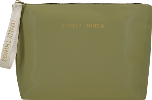 Kulturbeutel "Lovley Things" grün manòu