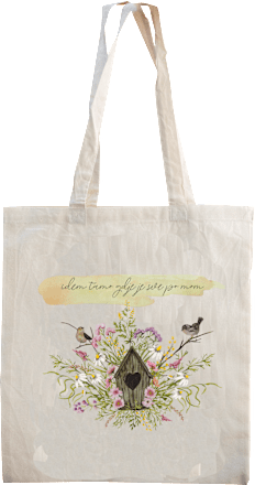 Pamučna vrećica – ptice, kućica i cvijeće PONTES SALUTIS
