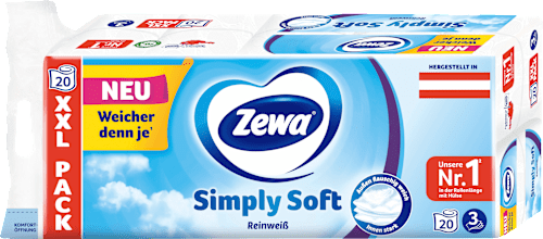 Toilettenpapier Simply Soft 3-lagig XXL-Pack Zewa